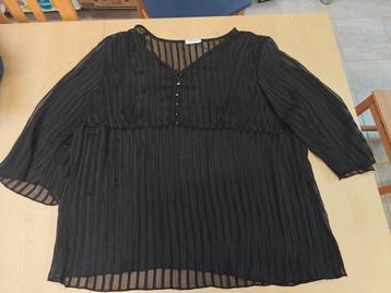 Zwarte blouse maat XXL beschikbaar voor biedingen
