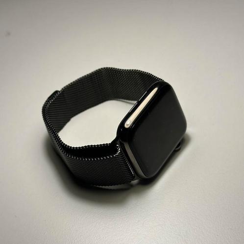 Apple Watch Series 6 - Roestvrij staal - 4G + GPS - grafiet, Handtassen en Accessoires, Smartwatches, Gebruikt, iOS, Grijs, Afstand