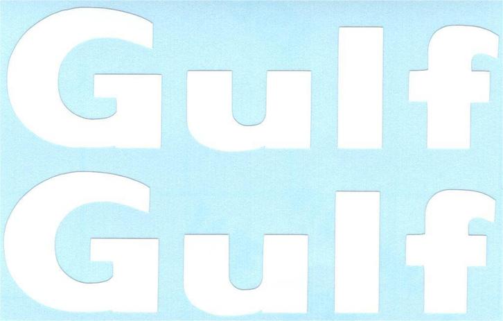 Gulf sticker set #7, Motoren, Accessoires | Stickers, Verzenden