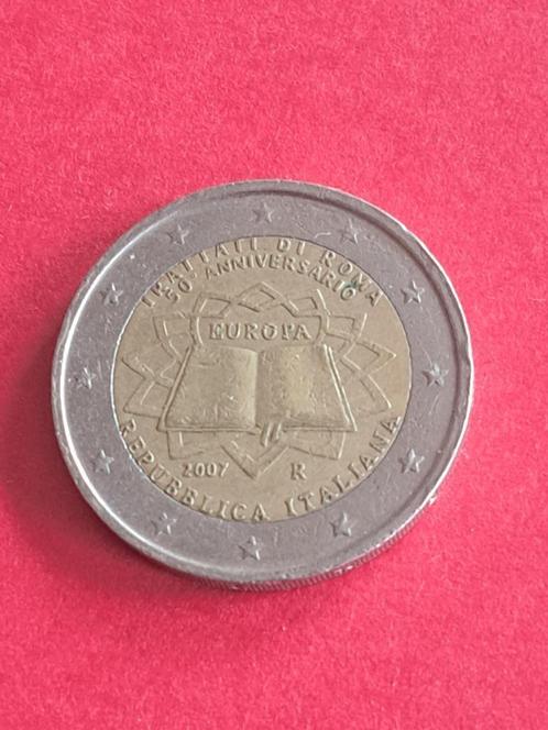 2007 Italië 2 euro 50 jaar Verdrag van Rome, Postzegels en Munten, Munten | Europa | Euromunten, Losse munt, 2 euro, Italië, Verzenden