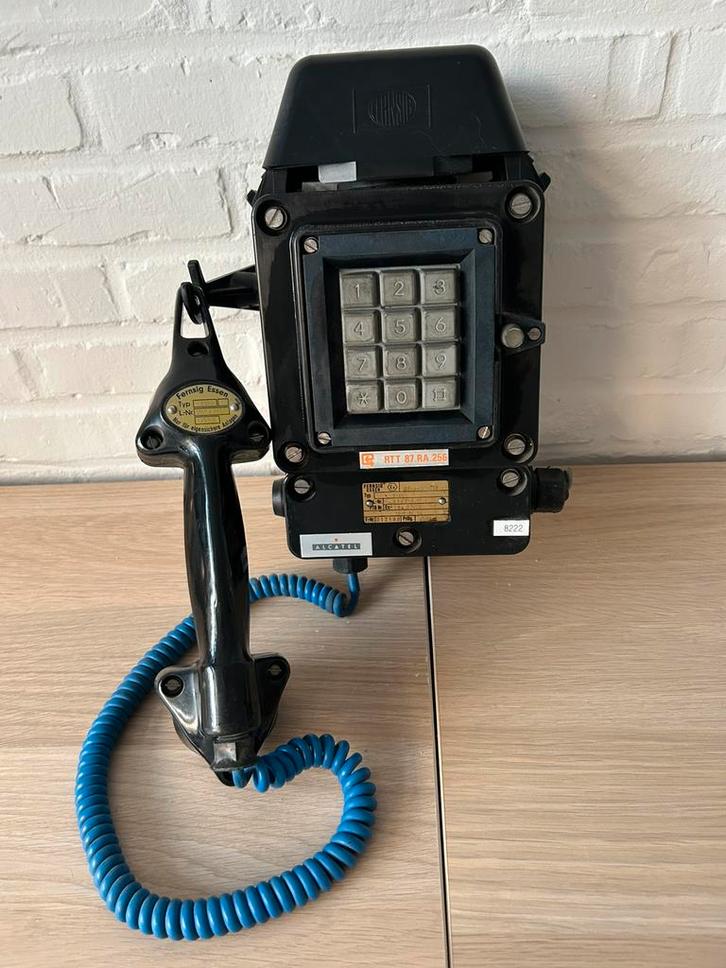 Industriële bunkertelefoon – Fernsig Essen / Alcatel werkend, Verzamelen, Elektronische Apparatuur, Ophalen of Verzenden