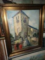 huile sur panneau communion signe romeo dumoulin, Ophalen of Verzenden