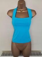 Elegante Turquoise Halter Top met Rechte Halsuitsnijding, Blauw, Nieuw, Ophalen of Verzenden, Maat 36 (S)