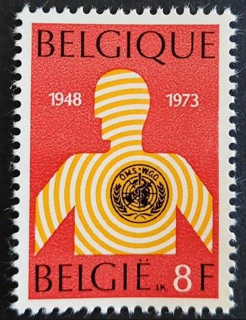 Belgique : COB 1667 ** Organisation de la santé 1973.