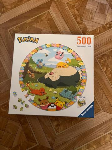 Pokemon round puzzle- 500 pcs- ravensburger- beschikbaar voor biedingen