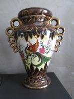 Mooie H Bequet vaas van 27 cm hoog hand painted, Antiek en Kunst, Ophalen of Verzenden