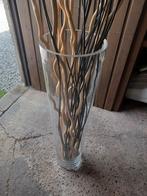 Vase 70 cm de haut avec deco, Maison & Meubles, Accessoires pour la Maison | Vases, Enlèvement ou Envoi, Comme neuf, Verre