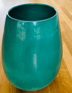 Turquoise Hand-crafted Moroccan Vase, Ophalen, Aardewerk of Porselein, Zo goed als nieuw, Minder dan 50 cm