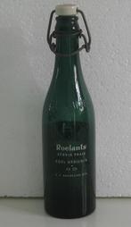 BIERFLES  ROELANTS - BRUXELLES (groen)  33 cl ( BF 33 ), Overige merken, Gebruikt, Flesje(s), Ophalen of Verzenden