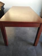 Eet tafel bruin gladhout 90cm breed en de lengte is 180cm, Huis en Inrichting, Tafels | Eettafels, Ophalen, 50 tot 100 cm, Zo goed als nieuw