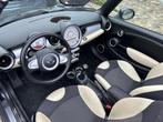 MINI Cooper Cabrio 1.6i 88kw, half leder, airco,  LEZ ok,Ga, 4 zetels, Zwart, Cabriolet, Isofix