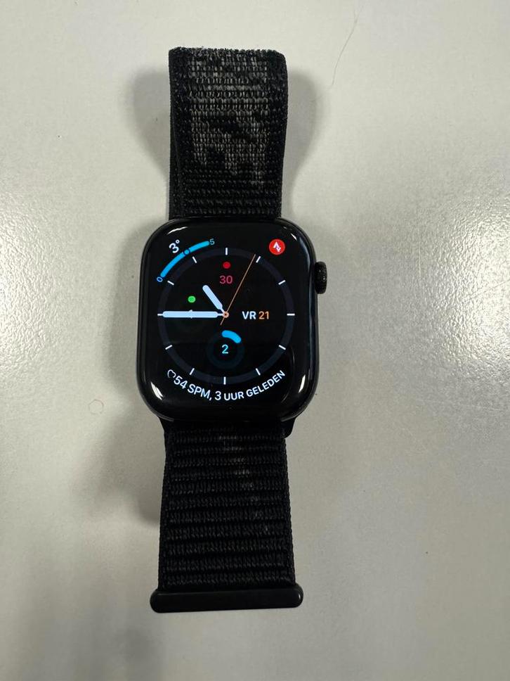 Apple Watch 10 - Zwart 46mm, Handtassen en Accessoires, Smartwatches, Gebruikt, iOS, Zwart, Afstand, Calorieverbanding, Conditie