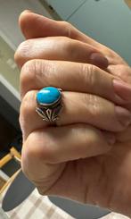 Bague en argent avec turquoise, Bijoux, Sacs & Beauté, Enlèvement ou Envoi, Comme neuf, Argent, Argent