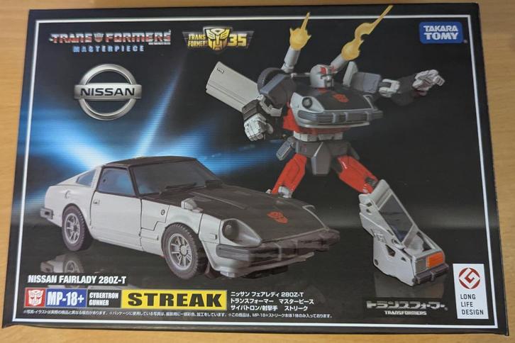 TakaraTomy Transformers G1 Masterpiece MP-18+ Streak, Verzamelen, Beelden en Beeldjes, Zo goed als nieuw, Verzenden