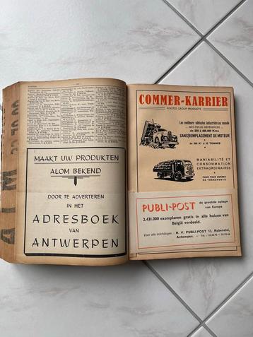 Oude boeken jaren 50 -  Adresboek van Antwerpen 53-54 beschikbaar voor biedingen