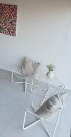 Niels Gammelgaard - Wire Chair Set - 1983 - Wit, Antiquités & Art, Enlèvement ou Envoi