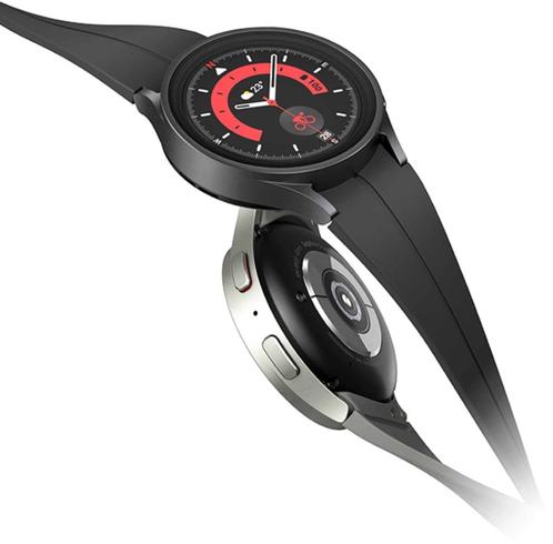 Samsung Galaxy Watch5 Pro - LTE/5G, Bijoux, Sacs & Beauté, Montres connectées, Comme neuf, iOS, Noir, Enlèvement