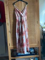 Lange roze jurk met patroon en mooie open rug one size, Enlèvement ou Envoi, Rose