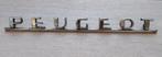 PEUGEOT - Groot oldtimer embleem logo 1970's - 30cm x 2,50cm, Auto-onderdelen, Gebruikt, Ophalen of Verzenden, Peugeot