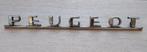 PEUGEOT - Groot oldtimer embleem logo 1970's - 30cm x 2,50cm, Ophalen of Verzenden, Gebruikt, Peugeot