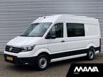 Volkswagen Crafter 30 2.0TDI 141PK L3H3 DC Dubbel cabine Air, Auto's, Bestelwagens en Lichte vracht, Voorwielaandrijving, Stof