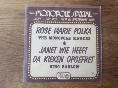 single the monopole singers / bing barlow, Cd's en Dvd's, Vinyl Singles, Single, Nederlandstalig, 7 inch, Ophalen of Verzenden