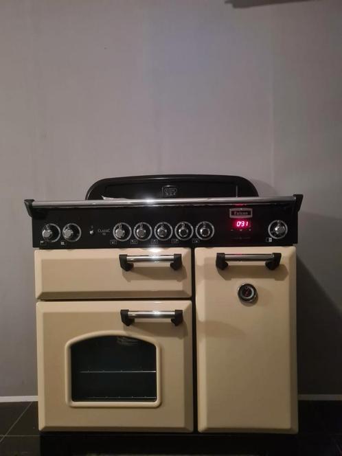 Nette falcon classic 90 inductie fornuis met 3ovens, 90cm, Elektronische apparatuur, Fornuizen, Zo goed als nieuw, Inbouw, Inductie