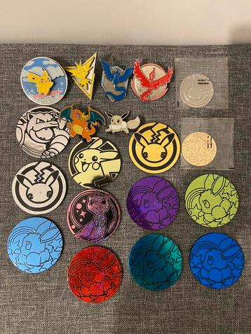 Pokemon pins & coins (muntjes) beschikbaar voor biedingen