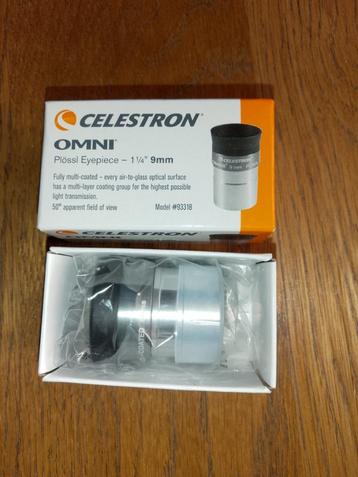 CELESTRON OMNI 9mm Oculaire plössl télescope (Neuf en boîte), Enlèvement ou Envoi, Neuf, Autres types