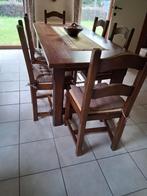 Eettafel met 6 stoelen, Huis en Inrichting, Ophalen, Gebruikt