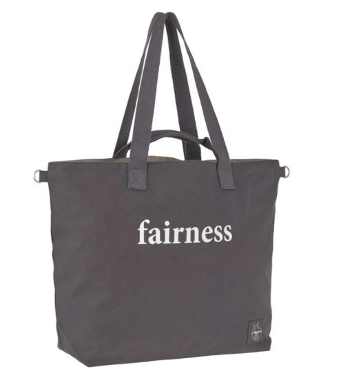 Lässig Greenlabel Cotton Statement Shopper anthracite, Kinderen en Baby's, Luiertassen, Nieuw, Schoudertas, Ophalen of Verzenden