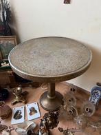 Antieke koperen ronde tafel, Antiek en Kunst, Ophalen