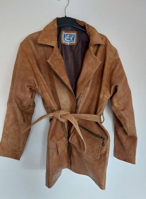 Lederen herenjas, 52, bruin, in heel goede staat, Kleding | Heren, Jassen | Winter, Zo goed als nieuw, Maat 52/54 (L), Bruin, Ophalen of Verzenden