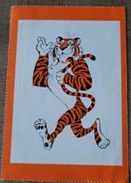 *vintage* Sticker: Esso - tijger (1978), Comme neuf, Enlèvement ou Envoi, Marque