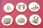 6 champagne capsules - Cheurlin - Dangin, Ophalen of Verzenden