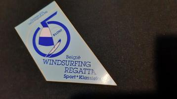 Vintage sticker België Windsurfing Regatta Bloso 1981