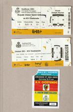 Royale Union - KV Oostende : 3 (gebruikte) tickets 2022-2023, Verzamelen, Sportartikelen en Voetbal, Overige typen, Gebruikt, Ophalen of Verzenden