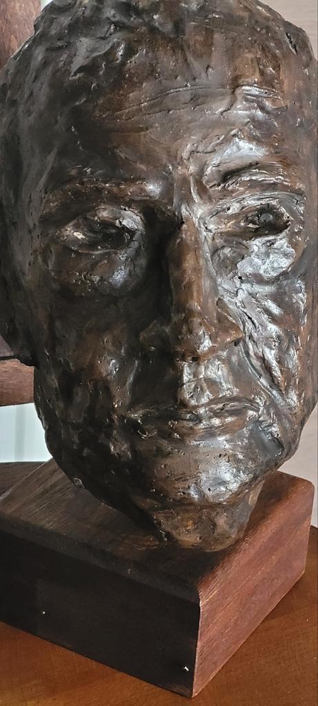 Tête d’homme en terre cuite ancienne –  XIXe debut XXe, Antiquités & Art, Curiosités & Brocante