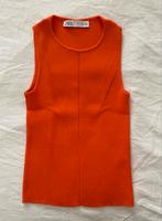 Oranje topje Zara (maat S), Vêtements | Femmes, Tops, Sans manches, Enlèvement ou Envoi, Comme neuf, Orange