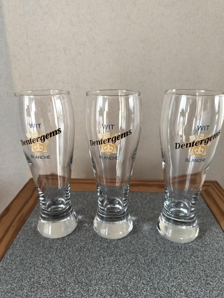 Bierglazen Dentergems, Verzamelen, Biermerken, Zo goed als nieuw, Glas of Glazen, Overige merken, Ophalen