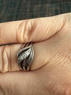 Zilveren ring met zirkonia, Ophalen, Gebruikt, Zilver