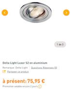 Spot Delta Light Luxor S2 aluminium ++NIEUW++, Nieuw, Plafondspot of Wandspot, Metaal of Aluminium