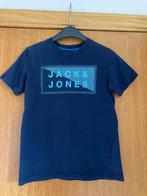 Donkerblauw t-shirt, Jack & Jones, maat 140, 10 jaar, Kinderen en Baby's, Kinderkleding | Maat 140, Jongen, Ophalen of Verzenden