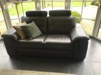 Lederen zetel 2zit als nieuw, Ophalen of Verzenden