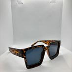 Bruine tortoise zonnebril - dames - blauw glas, Ophalen of Verzenden, Zo goed als nieuw, Blauw, Zonnebril