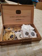 Sigarendoos met munten en medailles, Timbres & Monnaies, Monnaies | Belgique, Enlèvement