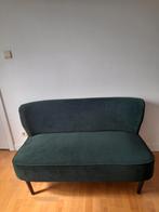 Fauteuil decorative vert en velours, Ophalen, Zo goed als nieuw
