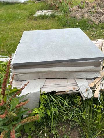 Terras tegels 60x60 8 stuks, Enlèvement, Comme neuf, Tuiles de terrasse