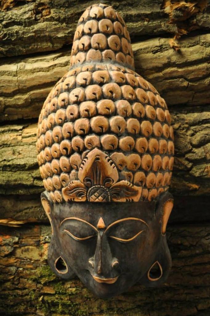 masque bouddha 40 cm, Huis en Inrichting, Woonaccessoires | Boeddhabeelden, Nieuw, Ophalen of Verzenden