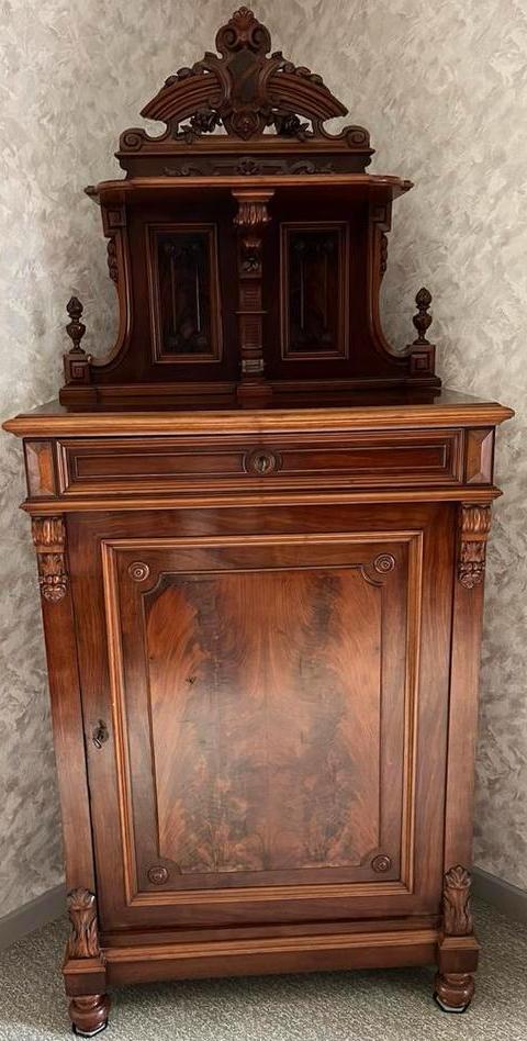 Mahoniehouten hoge ladekast, Antiek en Kunst, Curiosa en Brocante, Ophalen